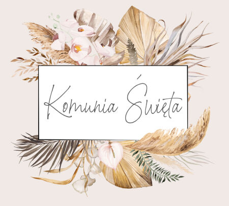 Boho Komunia i Chrzest