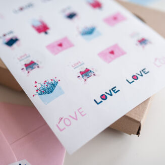 Zestaw naklejek Love letters 027 - 3