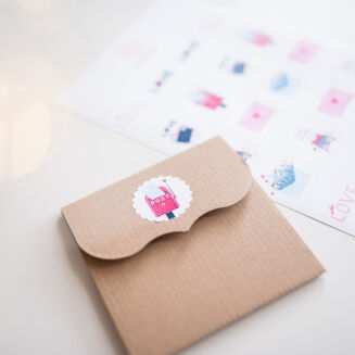 Zestaw naklejek Love letters 027 - 4