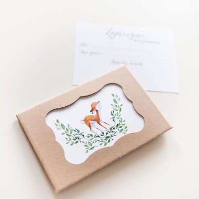 Blank gift certificate - Baby Deer