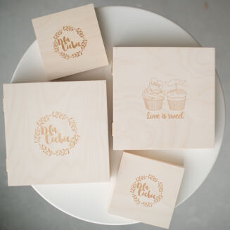 Drewniane pudełko na CD - 2