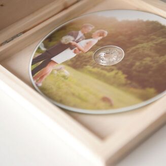 Drewniane pudełko na CD - 4