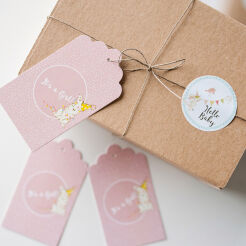 Etykietki "It's a girl" - 10 szt