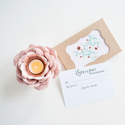 Blank gift certificate - Spring Heart