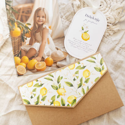 Folder 15x23 z klapką Lemon