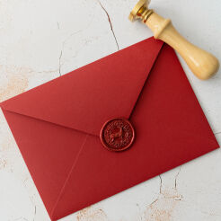10x15 PURE envelope  red
