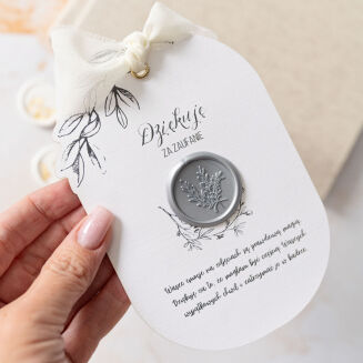 PERSONALIZOWANE podziękowanie za sesję białe kwiaty 002 - 5