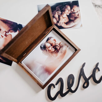 Drewniane pudełko 15x23 ciemne - 3