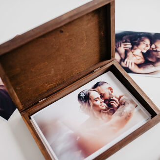 Drewniane pudełko 15x23 ciemne - 4