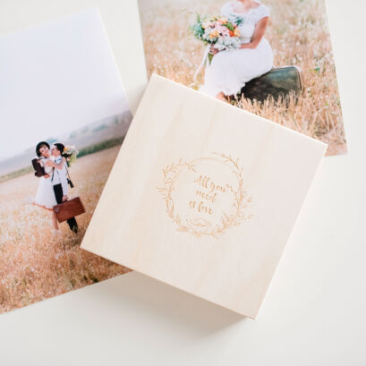 Wooden DVD box "All you need"