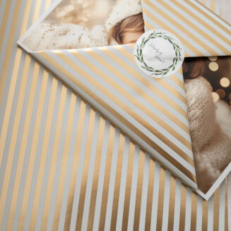 Papier mit goldenen Streifen - 3