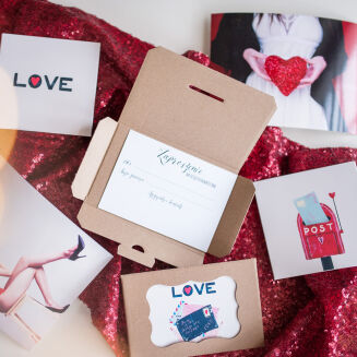 Zaproszenie na sesję w teczce love letters - koperty - 5