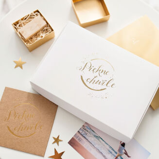 Photo box gold Beautiful Moments 15x23 white - 7