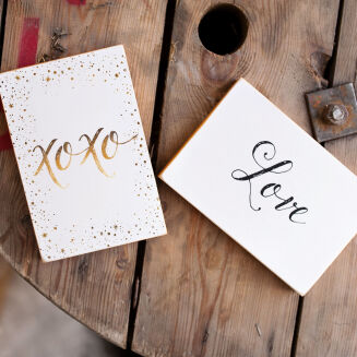 Zdjęcie na drewnie 15x21 ze złotym brzegiem - 2