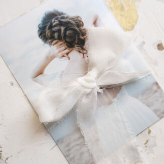 Szarpana biała wstążka - 4