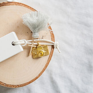 Wooden white USB 4, 8 or 16 GB with engraving - Rosary - 3