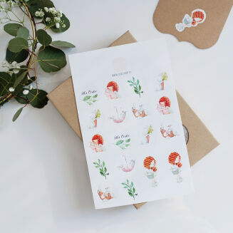 Zestaw naklejek Wielkanoc Baby deer 049 - 4