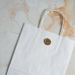 Medium paper bag - white