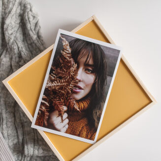 Drewniane musztardowe pudełko 15x23 kwadratowe - 3