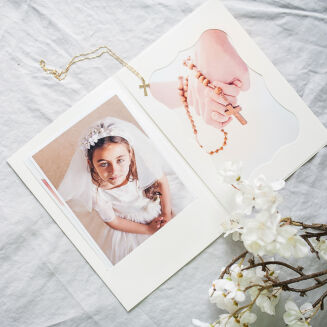 Mini-accordition Album 15x23 cm white - 2