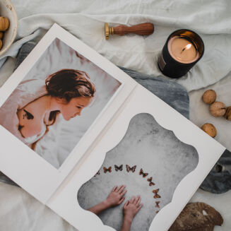 Mini-accordition Album 15x23 cm white - 7