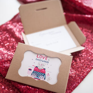 Zaproszenie na sesję w teczce love letters - maszyna - 4