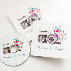 Opakowanie na CD z tacką z logo - 100 szt