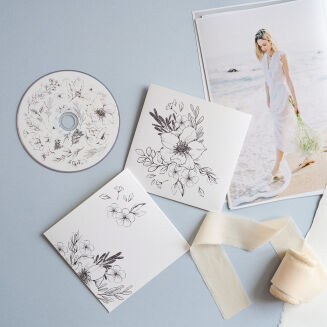 Koperty CD Białe kwiaty - 2