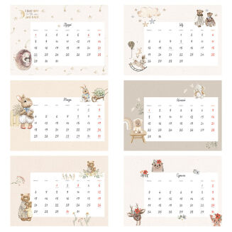 Kalendarz liski 2025 z okienkiem na zdjęcie - 14