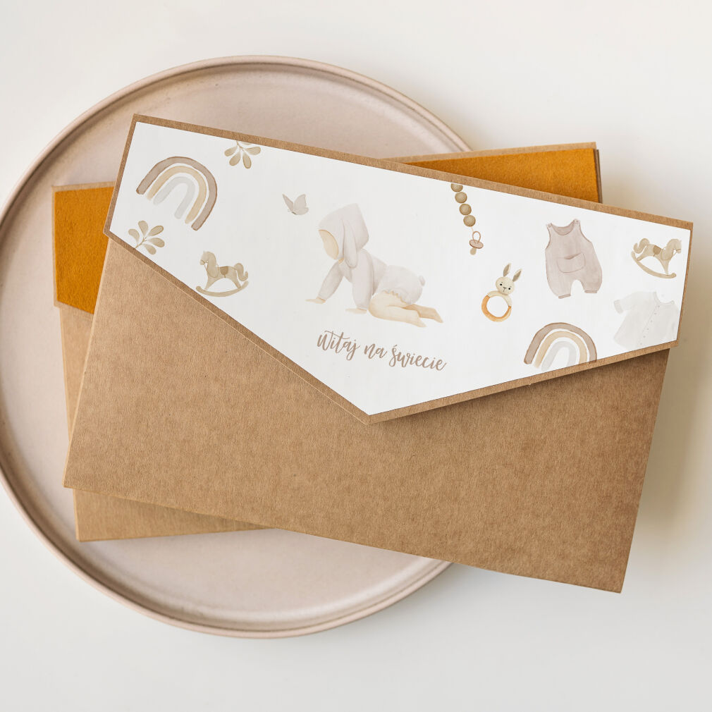 Folder 13x18 z klapką Pastel baby