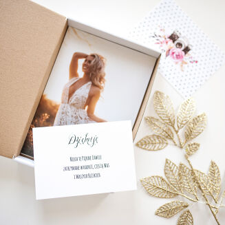 Thank you card - Dots and Flowers - 3