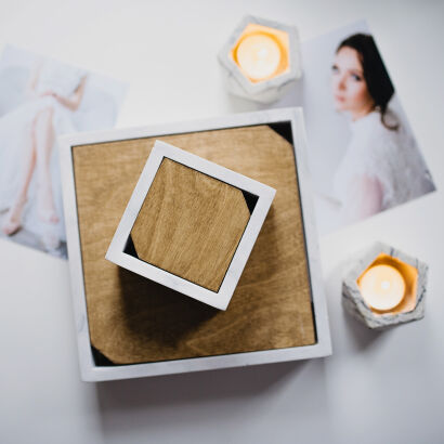 Betonowe pudełko na pendrive - marble