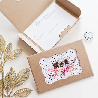 Blank gift certificate DOTS AND CAMERA - Camera - 3