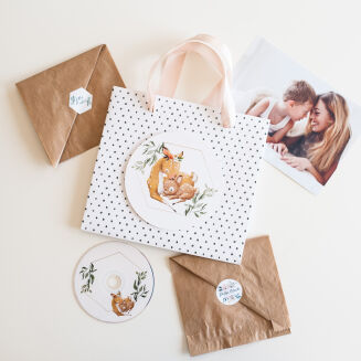 Mała torba kropki Baby Deer - 2