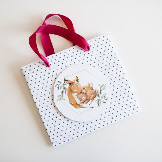 Mała torba kropki Baby Deer - 4