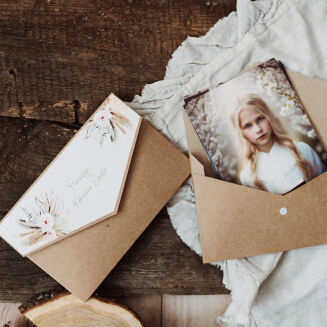 Folder 15x23 z klapką Boho Komunia - 3