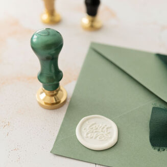 Wax seal stamp with love - 3