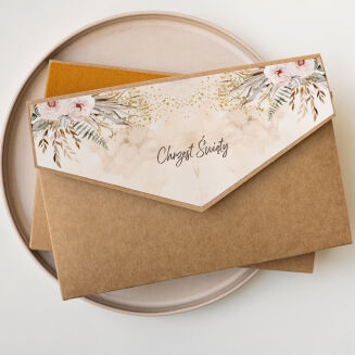Folder 15x23 z klapką Chrzest Boho - 2