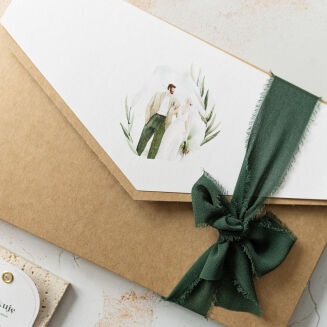 Shredded green ribbon - 2